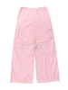 GILIPUR Pantalon cargo global à fermeture éclair de couleur rose pour femme MH602