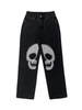 GILIPUR Jeans imprimés vintage Street Hip hop Skull TL264