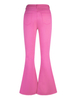 GILIPUR Jean évasé femme taille haute pantalon ample extensible rose