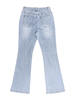 GILIPUR Pantalon évasé en denim hipster TL0636-Bleu