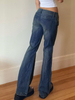 GILIPUR Pantalon en denim évasé taille haute vintage TL0466