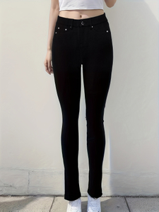 GILIPUR Pantalon évasé skinny extensible CY038